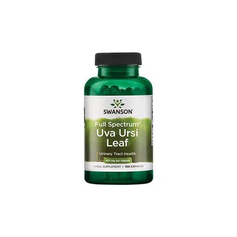 Swanson Uva Ursi Leaf (Frunza Uva Ursi), 450mg - 100 Capsule